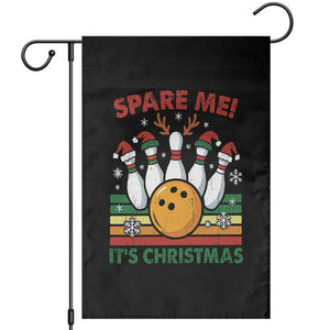 Funny Christmas Bowling Garden Flag Spare Me Its Xmas Festive Holiday TS11 Black Print Your Wear