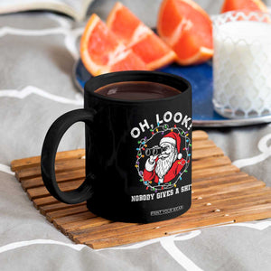 Funny Christmas Santa Oh Look Nobody Gives A Shit Coffee Mug TS11 Print Your Wear