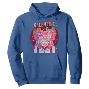 Funny Galentine Girls Club Hoodie Galentine's Day Chunky Heels Platform TS11 Royal Blue Print Your Wear