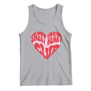 Funny Valentine's Day Sweet Heart Club Tank Top TS11 Athletic Heather Print Your Wear