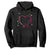 Personalized Valentine's Day Nursing Hoodie Custom Name Nurse Doctor Heart Stethoscope TS11 Black Print Your Wear