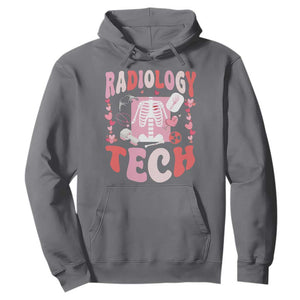 Funny Radiology Tech Valentine's Day Hoodie Rad Tech Nurse Xray Hearts TS11 Charcoal Print Your Wear