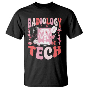 Funny Radiology Tech Valentine's Day T Shirt Rad Tech Nurse Xray Hearts TS11 Black Print Your Wear