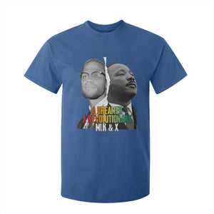 Martin Luther King Malcolm X T Shirt For Kid A Dreamer A Revolutionary Black Leaders TS11 Royal Blue Print Your Wear