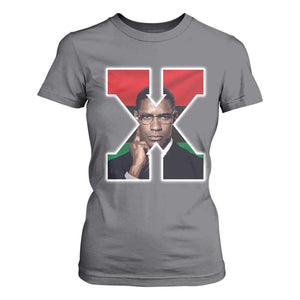 Malcolm X Black History Month Black Liberation Flag T Shirt For Women TS11 Charcoal Print Your Wear