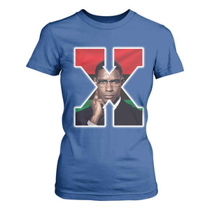 Malcolm X Black History Month Black Liberation Flag T Shirt For Women TS11 Royal Blue Print Your Wear