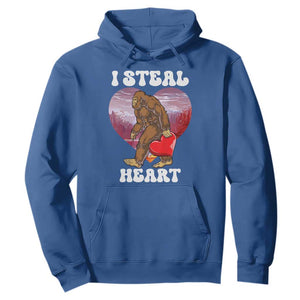 Funny Bigfoot Valentine's Day I Steal Heart Hoodie TS11 Royal Blue Print Your Wear