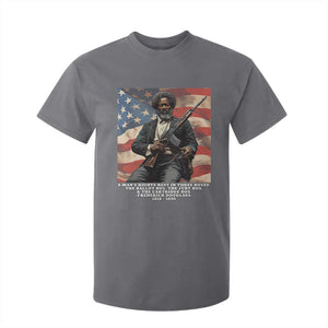 Frederick Douglass T Shirt For Kid A Man's Rights Rest In Three Boxes American Flag TS11 Charcoal Print Your Wear