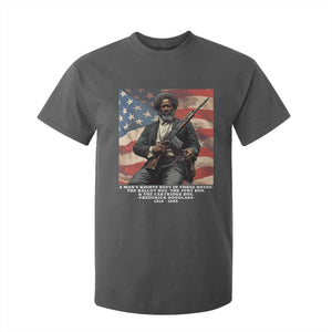 Frederick Douglass T Shirt For Kid A Man's Rights Rest In Three Boxes American Flag TS11 Dark Heather Print Your Wear