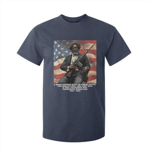 Frederick Douglass T Shirt For Kid A Man's Rights Rest In Three Boxes American Flag TS11 Navy Print Your Wear