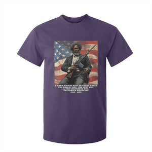 Frederick Douglass T Shirt For Kid A Man's Rights Rest In Three Boxes American Flag TS11 Purple Print Your Wear