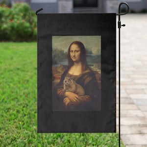 Mona Lisa Holding Groundhog Parody Painting Garden Flag Funny Groundhog Day TS11 Print Your Wear