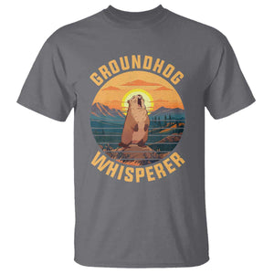 Funny Groundhog Whisperer T Shirt Screaming Woodchuck Mountain Forest TS11 Charcoal Print Your Wear