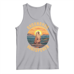 Funny Groundhog Whisperer Tank Top Screaming Woodchuck Mountain Forest TS11 Athletic Heather Print Your Wear