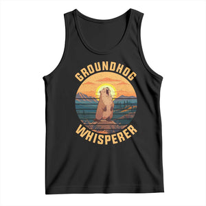 Funny Groundhog Whisperer Tank Top Screaming Woodchuck Mountain Forest TS11 Black Print Your Wear