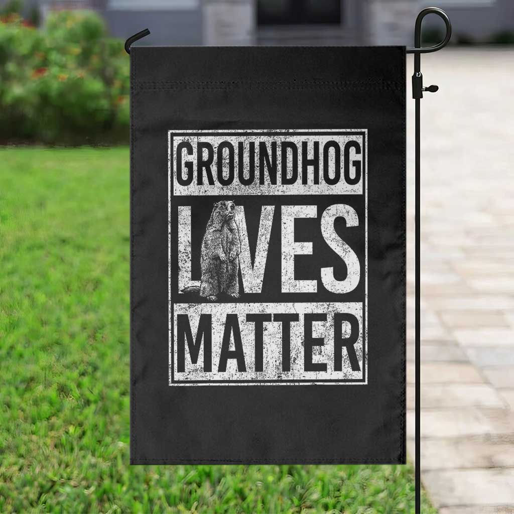 Groundhog Lives Matter Garden Flag Funny Woodchuck Groundhog Day TS11 Print Your Wear