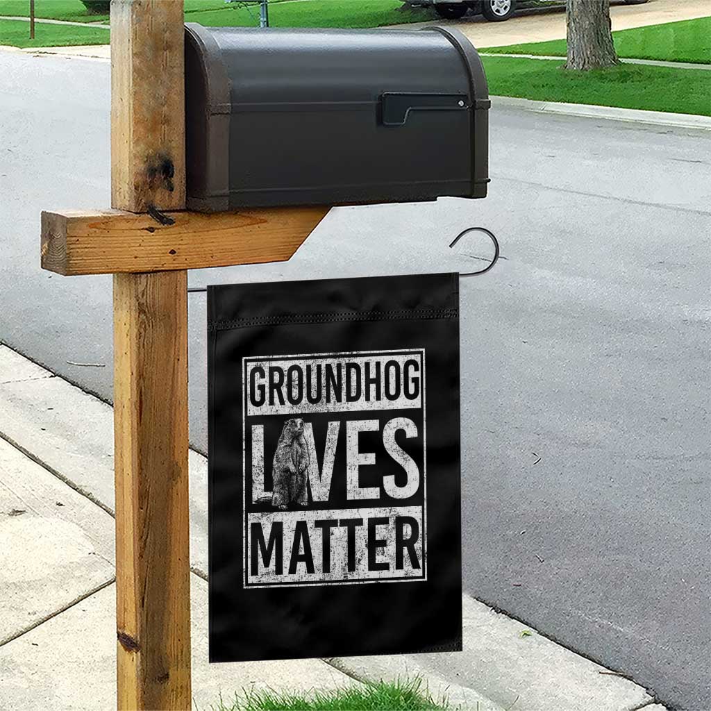 Groundhog Lives Matter Garden Flag Funny Woodchuck Groundhog Day TS11 Print Your Wear