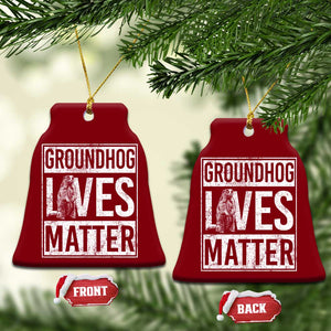Groundhog Lives Matter Ceramic Ornament Funny Woodchuck Groundhog Day TS11 Print Your Wear