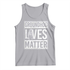Groundhog Lives Matter Tank Top Funny Woodchuck Groundhog Day TS11 Athletic Heather Print Your Wear