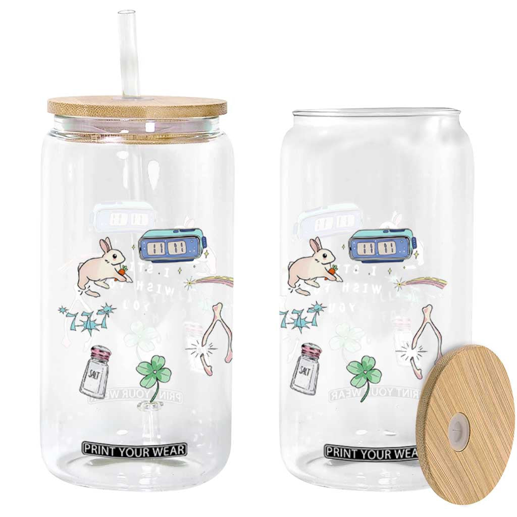 I Still Wish for You Lucky Rabbit 1111 Stars Clover Signs Glass Can TS11 Print Your Wear