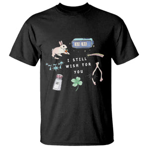 I Still Wish for You Lucky Rabbit 1111 Stars Clover Signs T Shirt TS11 Black Print Your Wear