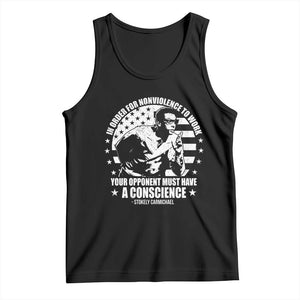 Stokely Carmichael Quote Tank Top In Order For Nonviolence To Work Your Opponent Must Have A Conscience TS11 Black Print Your Wear