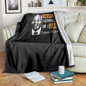 Nelson Mandela Quote Throw Blanket I Never Lose I Either Win Or I Learn TS11 Print Your Wear