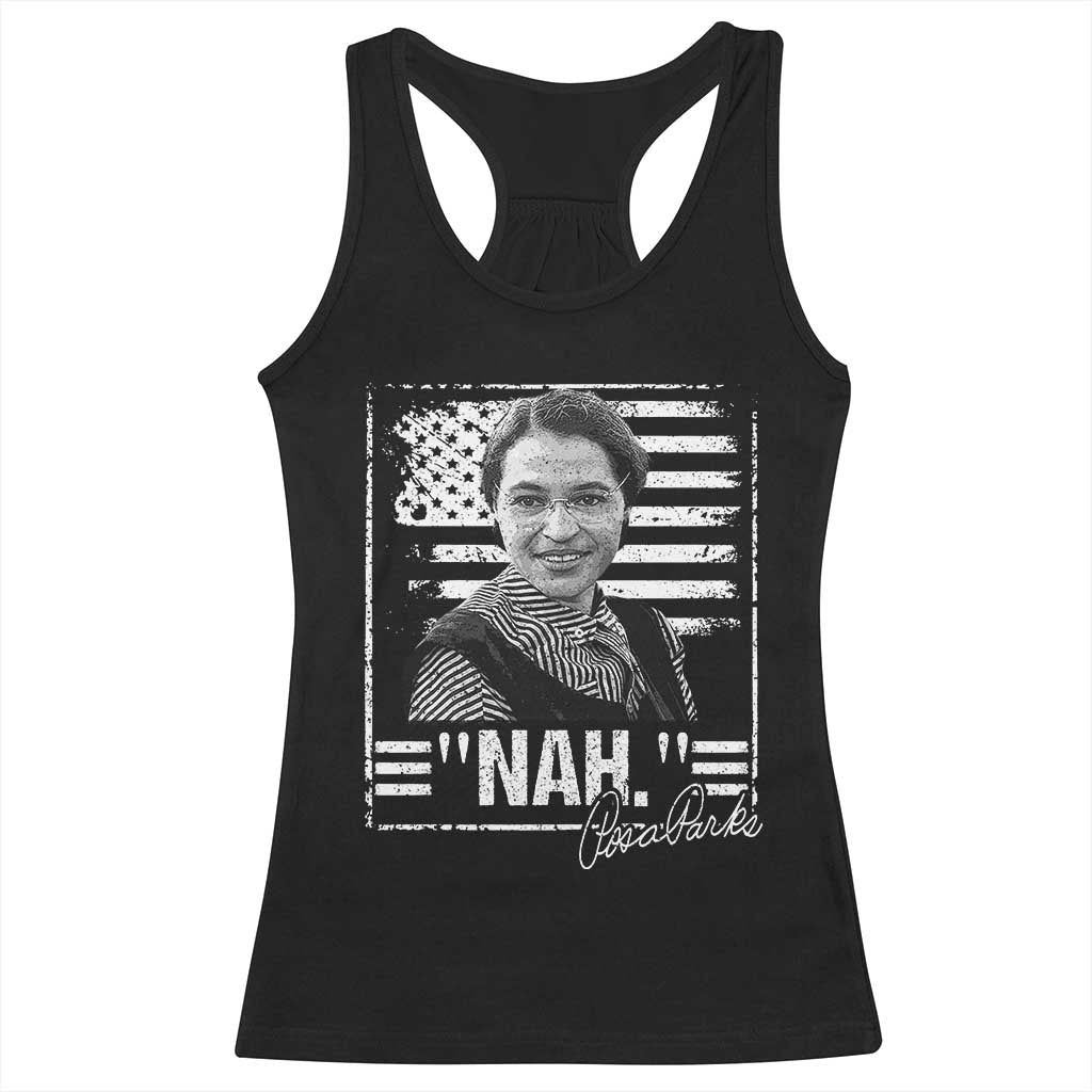 Rosa Parks Nah Quote Racerback Tank Top Black Movement Protest American Flag TS11 Black Print Your Wear
