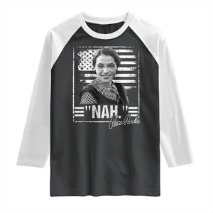 Rosa Parks Nah Quote Raglan Shirt Black Movement Protest American Flag TS11 Black White Print Your Wear
