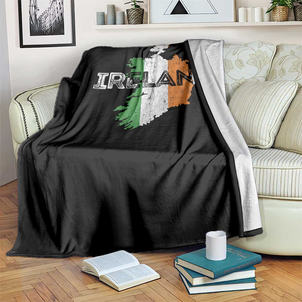 Vintage Irish Map Ireland Pride Souvenir Throw Blanket TS11 Print Your Wear