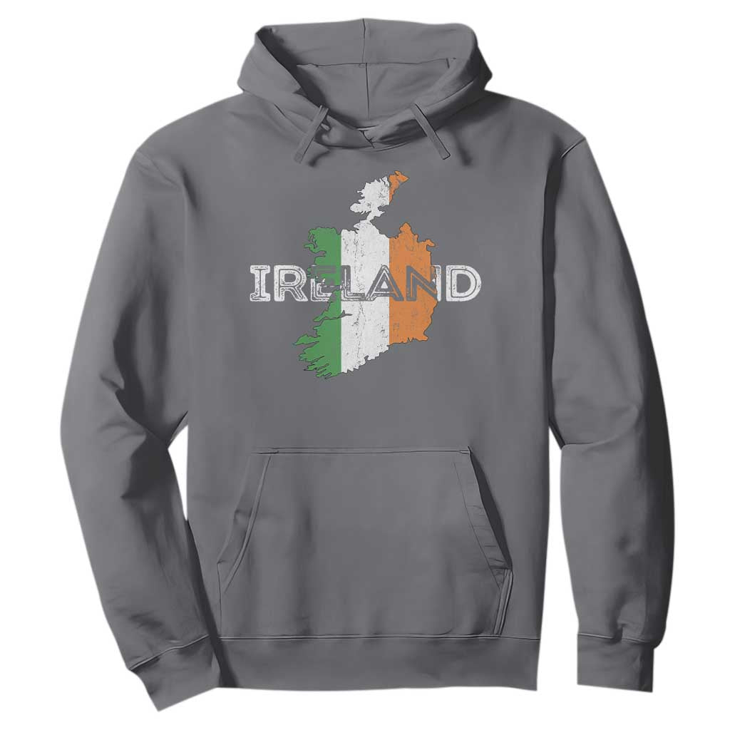 Vintage Irish Map Ireland Pride Souvenir Hoodie TS11 Charcoal Print Your Wear