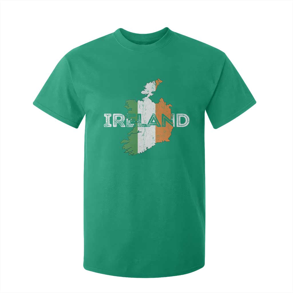 Vintage Irish Map Ireland Pride Souvenir T Shirt For Kid TS11 Irish Green Print Your Wear