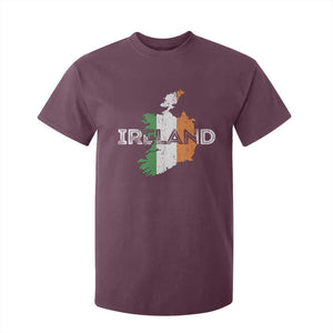 Vintage Irish Map Ireland Pride Souvenir T Shirt For Kid TS11 Maroon Print Your Wear