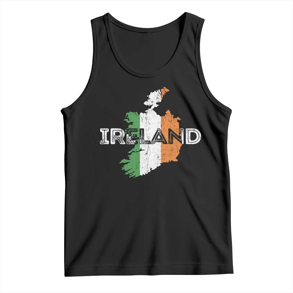 Vintage Irish Map Ireland Pride Souvenir Tank Top TS11 Black Print Your Wear