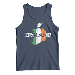 Vintage Irish Map Ireland Pride Souvenir Tank Top TS11 Navy Print Your Wear