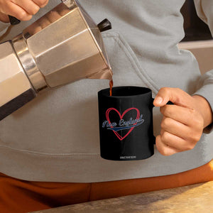 New England Vintage Red Heart Sport Fan Game Day Coffee Mug TS11 Print Your Wear