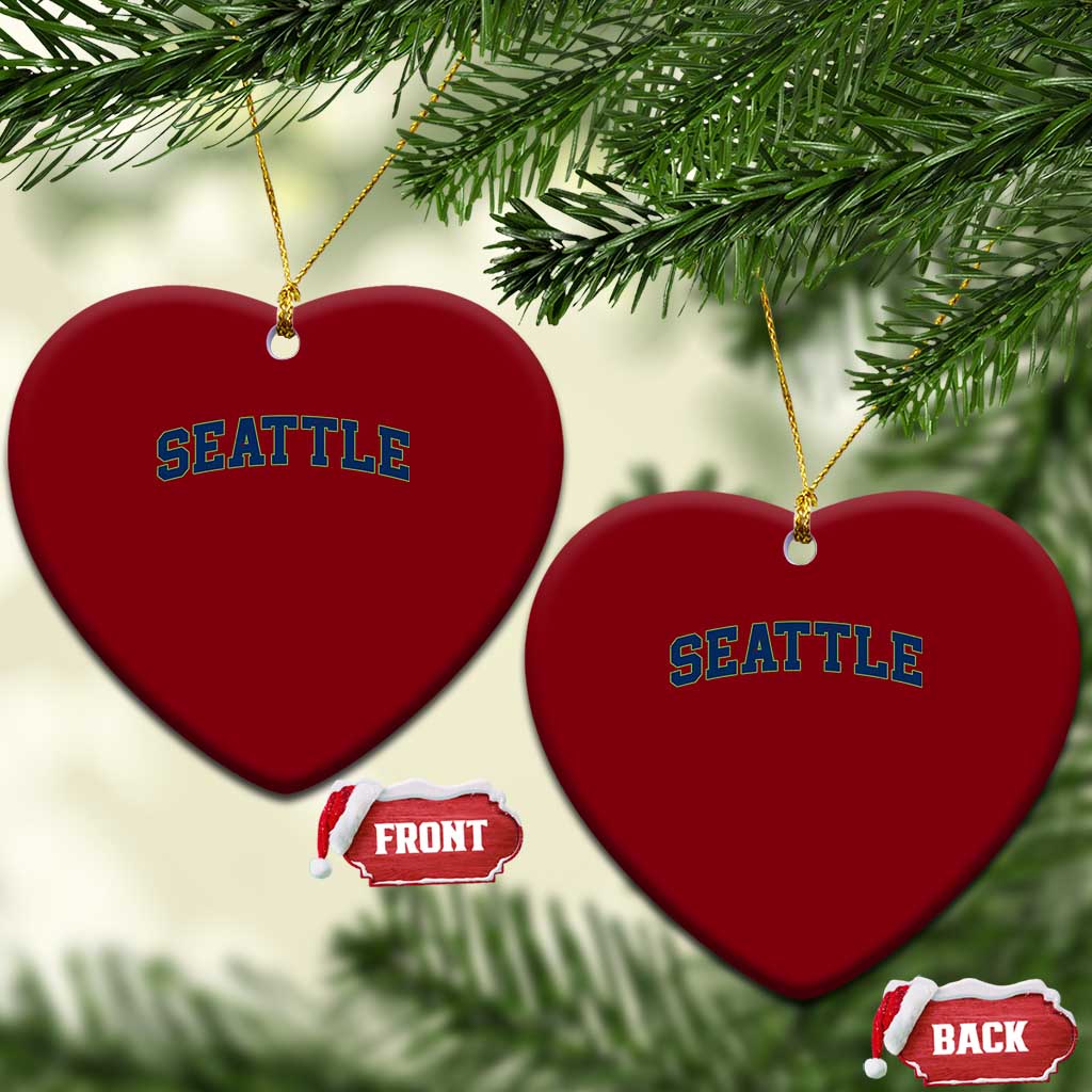 Seattle Fan Ceramic Ornament Vintage Athletic Sports City Game Day TS11 Print Your Wear