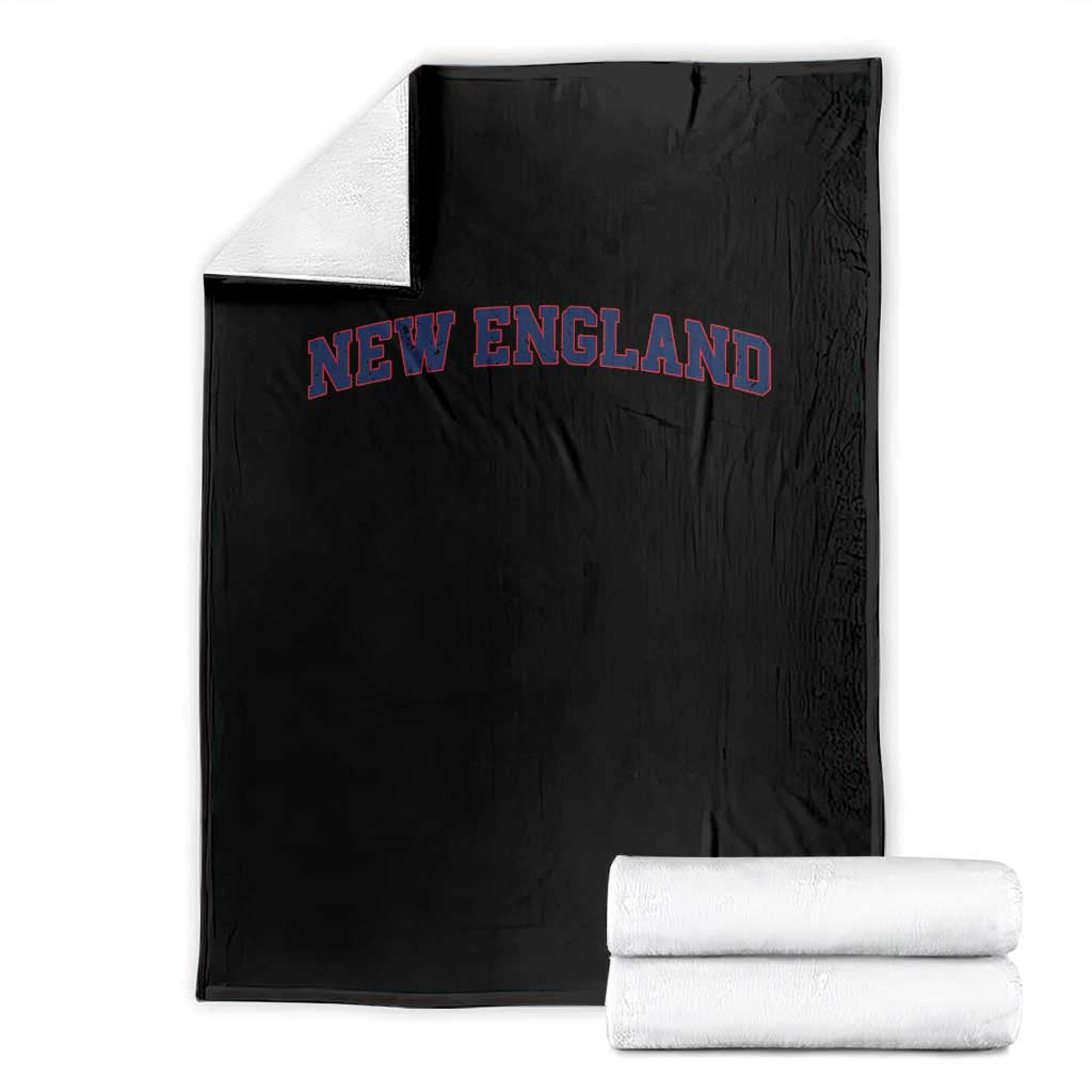New England Fan Throw Blanket Vintage Athletic Sports Game Day TS11 Black Print Your Wear