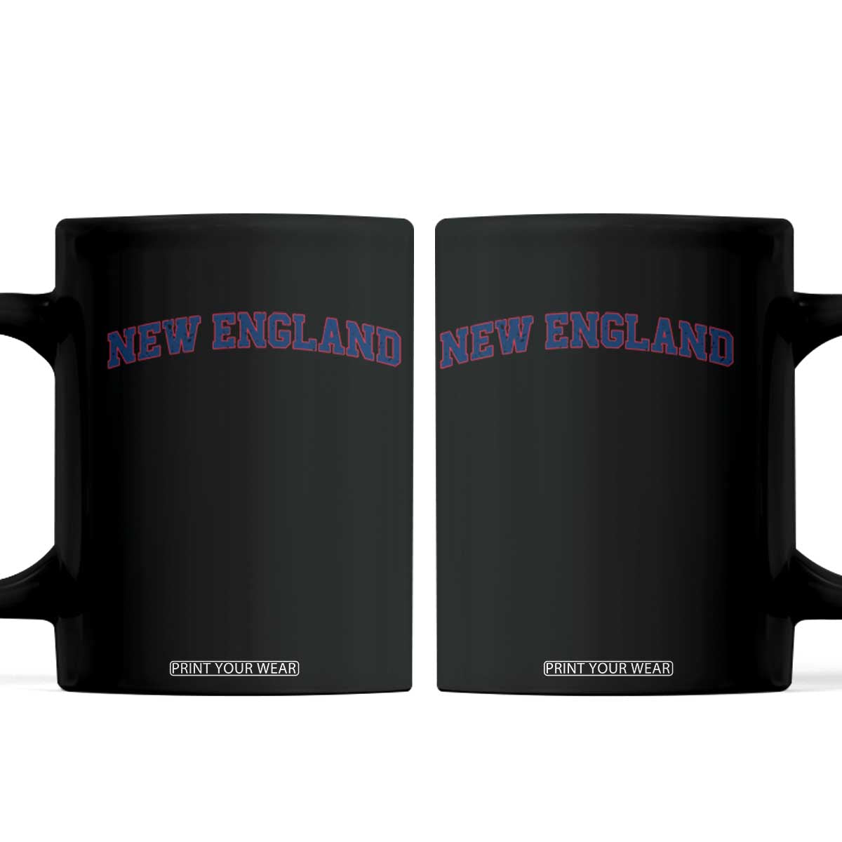 New England Fan Coffee Mug Vintage Athletic Sports Game Day TS11 Black Print Your Wear