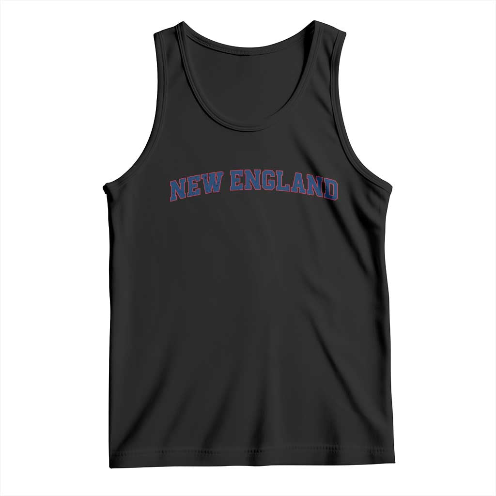 New England Fan Tank Top Vintage Athletic Sports Game Day TS11 Black Print Your Wear