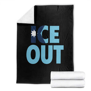 Minnesota Ice Out Throw Blanket MN State Anti Ice Movement Protest Statement TS11 Black Print Your Wear
