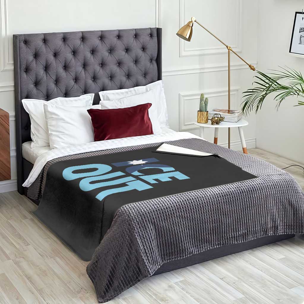 Minnesota Ice Out Throw Blanket MN State Anti Ice Movement Protest Statement TS11 Print Your Wear