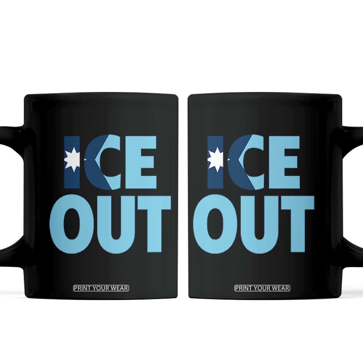 Minnesota Ice Out Coffee Mug MN State Anti Ice Movement Protest Statement TS11 Black Print Your Wear