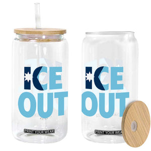 Minnesota Ice Out Glass Can MN State Anti Ice Movement Protest Statement TS11 Print Your Wear