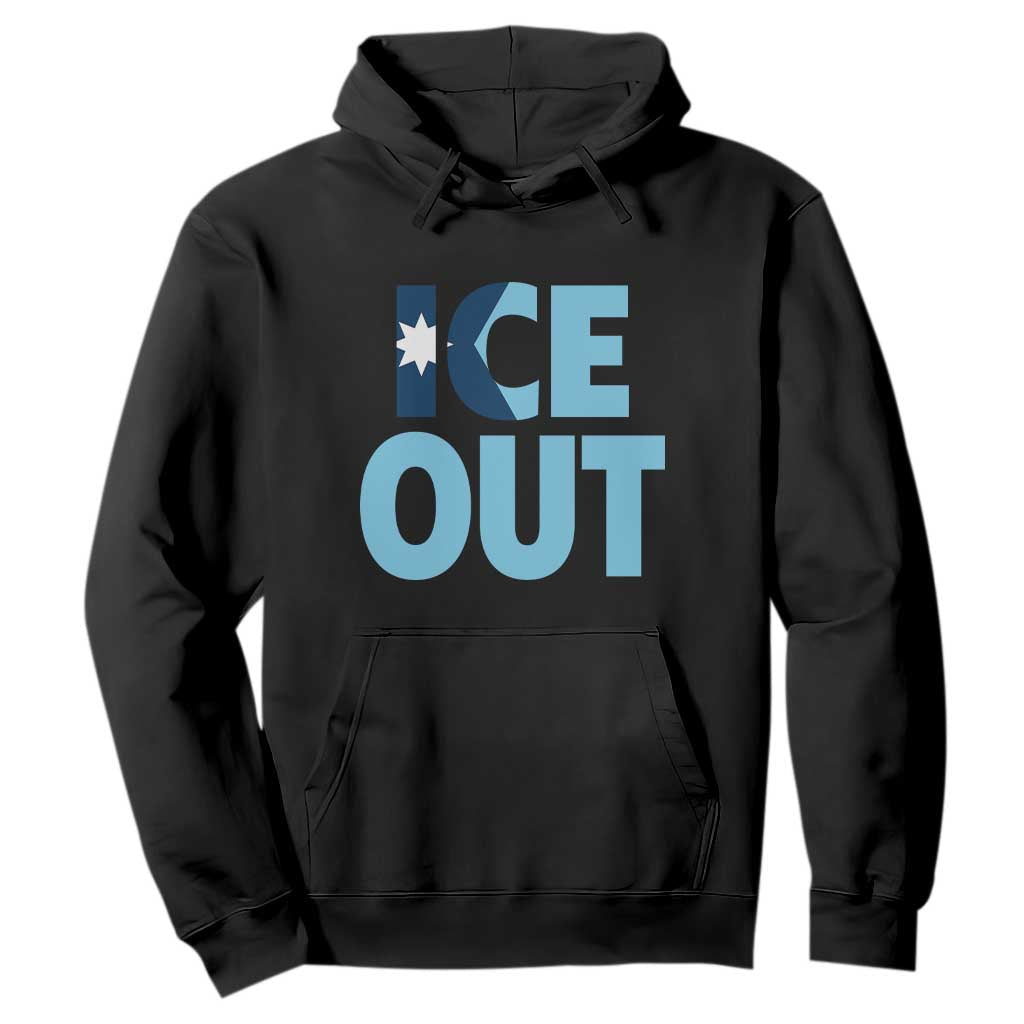 Minnesota Ice Out Hoodie MN State Anti Ice Movement Protest Statement TS11 Black Print Your Wear