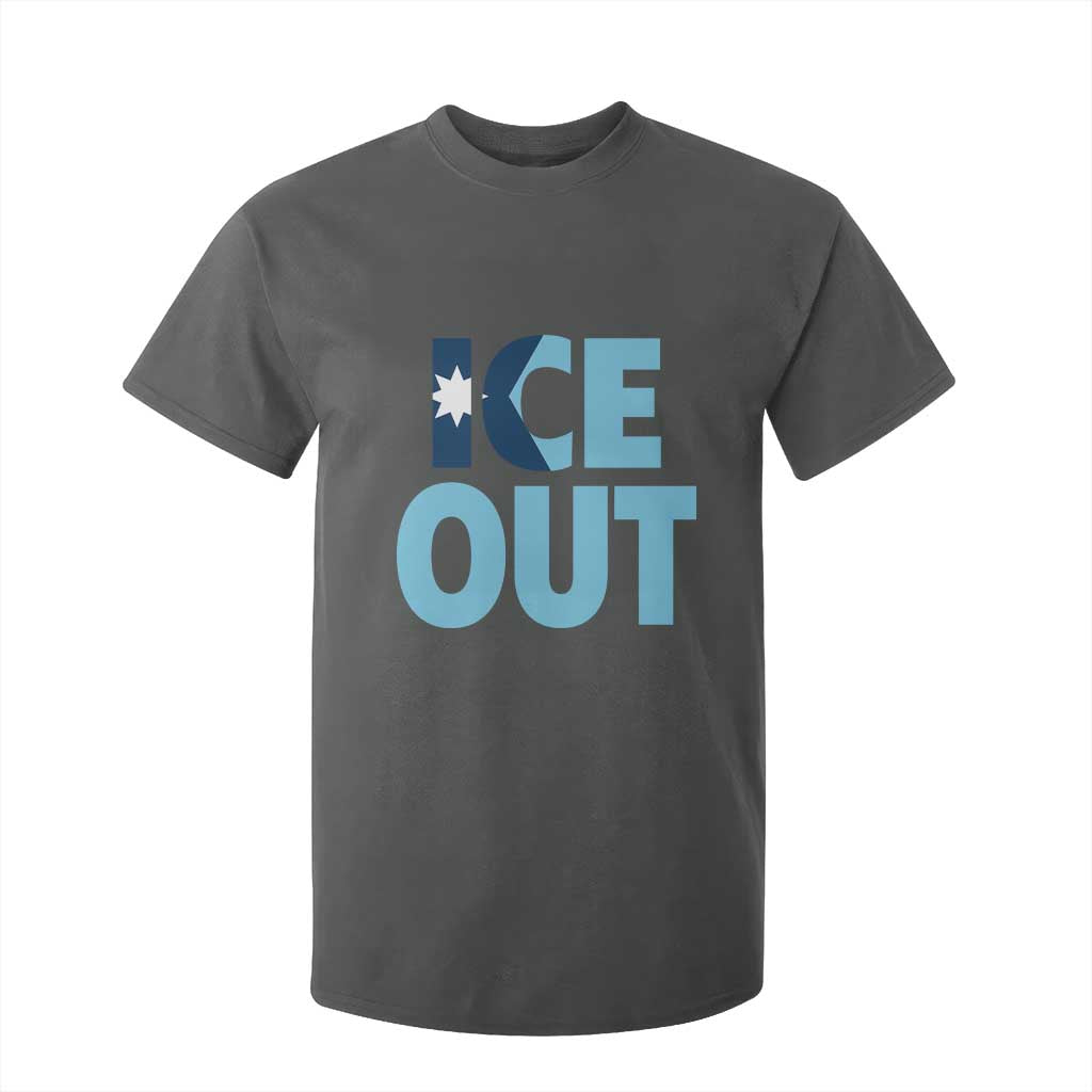 Minnesota Ice Out T Shirt For Kid MN State Anti Ice Movement Protest Statement TS11 Dark Heather Print Your Wear