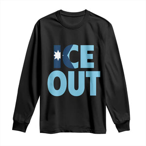 Minnesota Ice Out Long Sleeve Shirt MN State Anti Ice Movement Protest Statement TS11 Black Print Your Wear