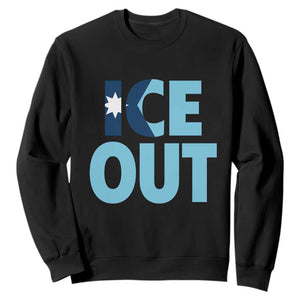 Minnesota Ice Out Sweatshirt MN State Anti Ice Movement Protest Statement TS11 Black Print Your Wear