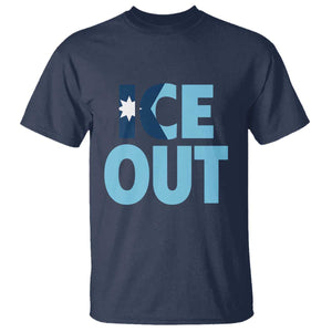 Minnesota Ice Out T Shirt MN State Anti Ice Movement Protest Statement TS11 Navy Print Your Wear