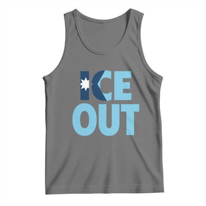Minnesota Ice Out Tank Top MN State Anti Ice Movement Protest Statement TS11 Black Heather Print Your Wear